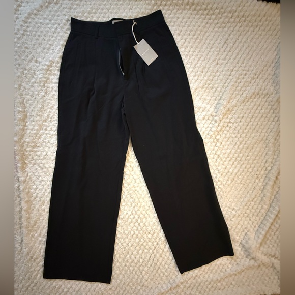 Everlane Way High Drape Pant, Black. NWT. Size 10R - Picture 6 of 7